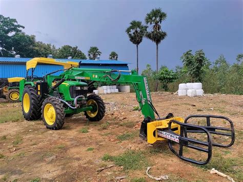 Mild Steel Halotech 16 Feet Silage Bale Grabber For Agriculture At