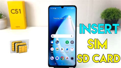 How To Insert Sim Sd Card In Realme C Youtube