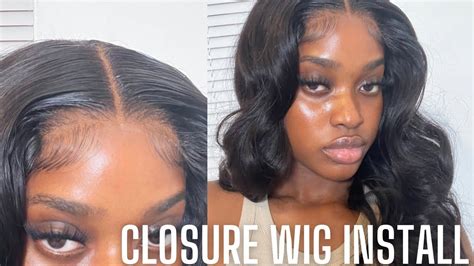 MINI FRONTAL GLUELESS 5x5 HD CLOSURE WIG INSTALL BEGINNER FRIENDLY