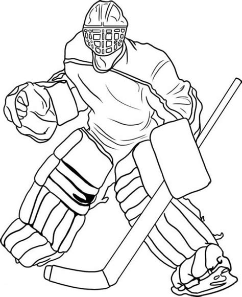 Printable Hockey Player Coloring Pages - bursagajipegawai