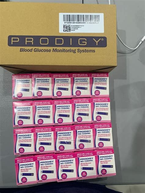 PRODIGY No Coding Blood Glucose 300 Test Strips Price Exp 01 07 2026