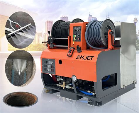 Vehicle Mounted Integrated High Pressure Sewer Dredge Cleaning Machine Gasoline And Gasoline