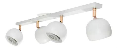 Lampara Aplique Techo Pared Gioluce Tini Gap Luces Bocha Blanco Cobre