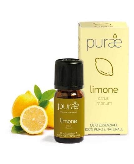 Purae Olio Essenziale Limone Bucce 10 Ml