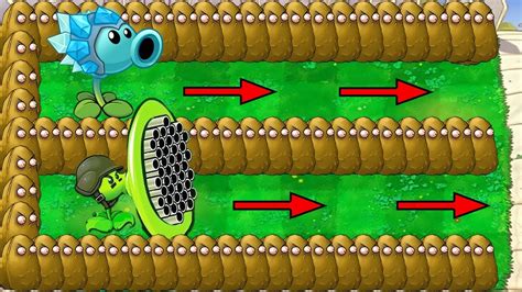 99 Gatling Pea Vs 99 Snow Pea Vs Giga Gargantuar Vs Dr Zomboss