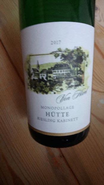 Von H Vel Oberemmeler H Tte Riesling Monopollage Kabinett Germany