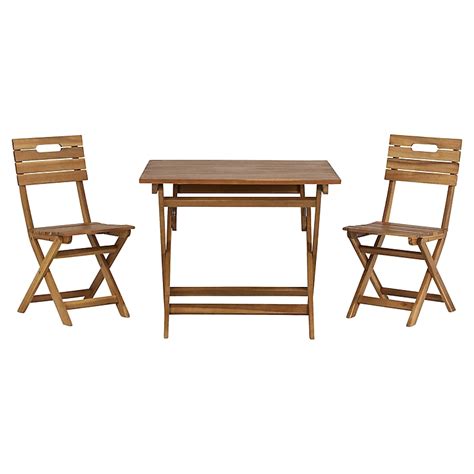 Goodhome Denia Wooden 2 Seater Bistro Set Diy At Bandq