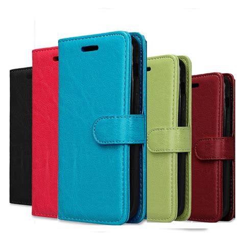 Funda De Cuero Con Tapa Para Alcatel Pixi Pop Star 3G Billetera