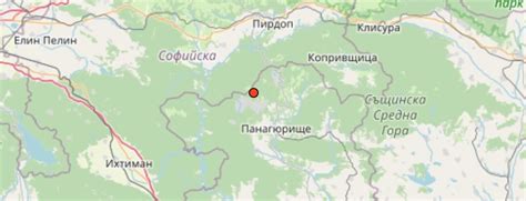 Земетресение край Панагюрище