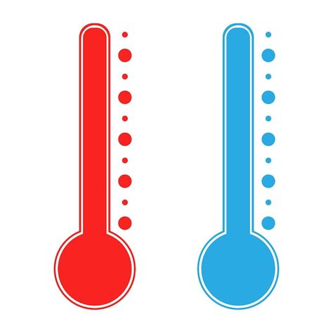 Premium Vector Thermometer Cold And Hot Icon Freeze Temperature