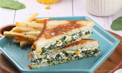 Spinach Corn Sandwich Recipe Dr Oetker