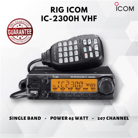 Jual Radio Rig Icom Ic 2300h Ht Mobil Rig Mini Icom Vhf Single Band 65