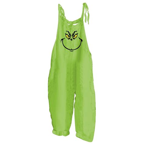 Ugly Christmas Fits Christmas Grinch Onesie Christmas Jumpsuit For