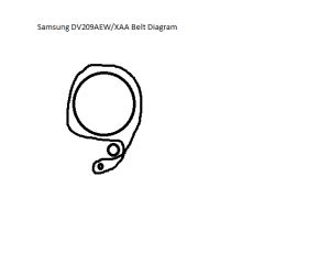 Samsung DV209AEW/XAA Dryer Belt Diagram | Modsbyus.com