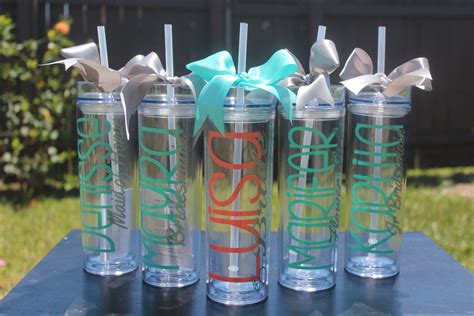 Bachelorette Party Tumbler With Straw Tumbler Personalized Etsy Wedding Tumblers