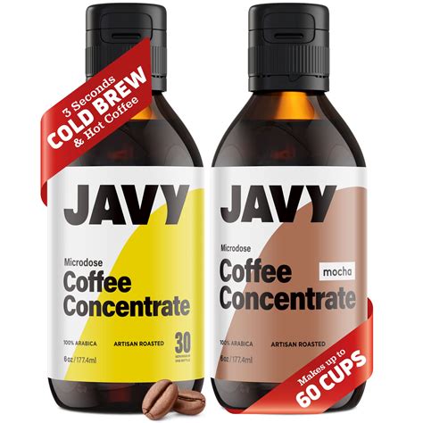 Javy Coffee Concentrate Bundle Original Mocha Hot And Cold Brew Instant Coffee Iced Coffee