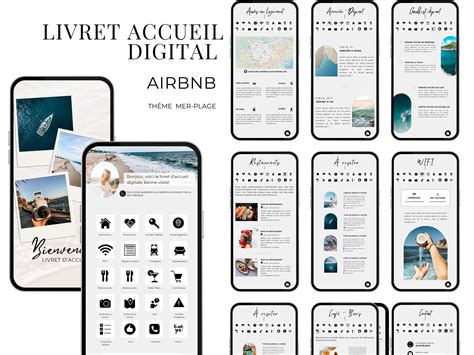 Airbnb Livret D Accueil Digital Airbnb Plage Mod Le En Fran Ais P A