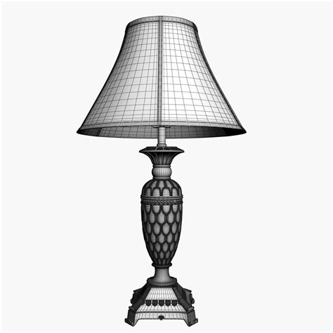 Table Lamp 3d Model 19 Dwg Fbx Obj Max Free3d