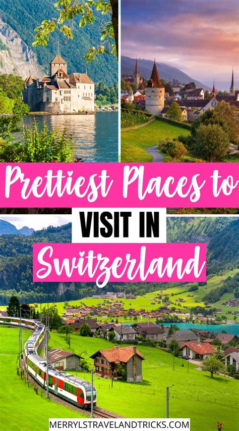 Picture Collage Of Three Hidden Gems In Switzerland Europe Trip