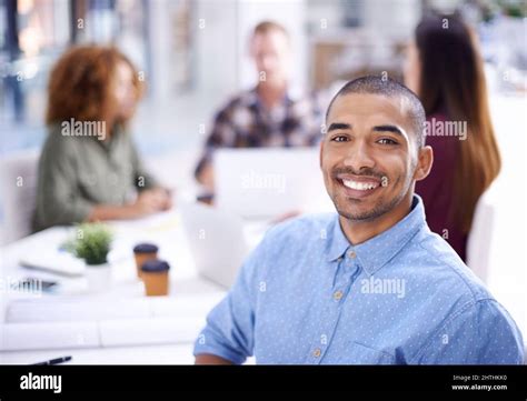 Our success is rooted in creativity and innovation. Portrait of a young ...