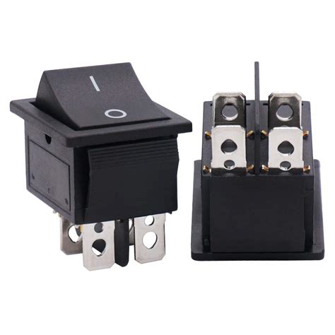 Twidec Pcs Rocker Switch Ac A V A V Dpst Pins Position