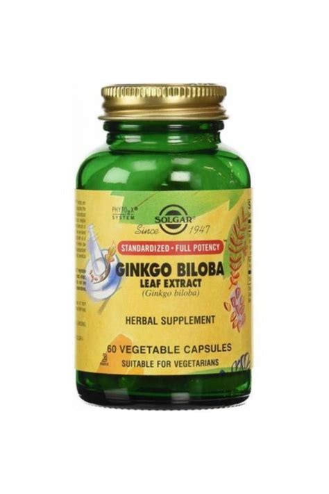 Solgar Ginkgo Biloba Leaf Extract Kaps L Fiyat Yorumlar Trendyol