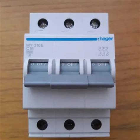 MCB Hager 3 Phase 16 Ampere SNI ORIGINAL MCB Lazada Indonesia