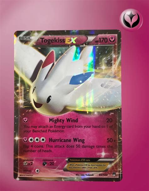 Togekiss EX 83 122 Fates Collide TCG Coleccionistas