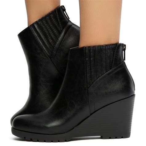 FORTUNE DYNAMICS Pesto S Ankle Wedge Booties FD PESTO S BLK Shiekh