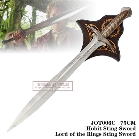 Hobbit Sting Sword With Plaque Cm Jot C China Sting Sword And