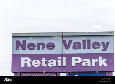 Northampton Uk Oct 26 2017 View Of Nene Valley Retail Park Sign