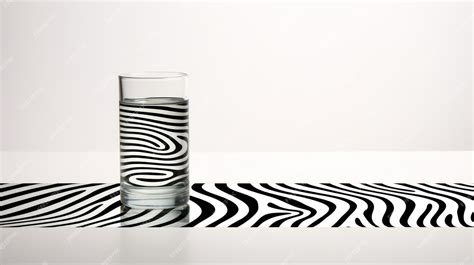 Premium Photo Minimalist Optical Illusion Water On White Background