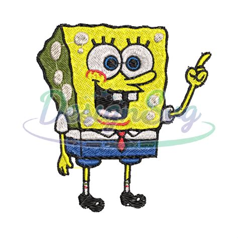 Boy SpongeBob SquarePants Embroidery Png DesignSVG