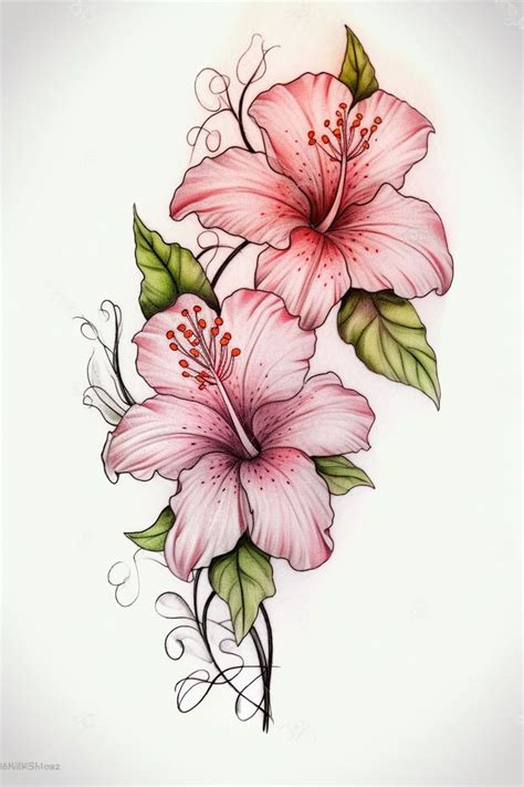 Stunning Hibiscus Flower Tattoo Inspiration