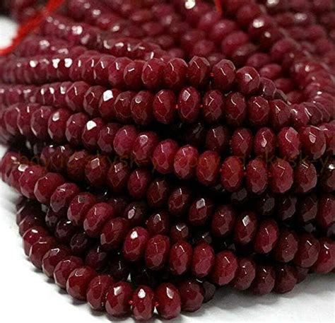 Amazon Loose Stone Beads Genuine Natural Faceted Brazil Red Ruby