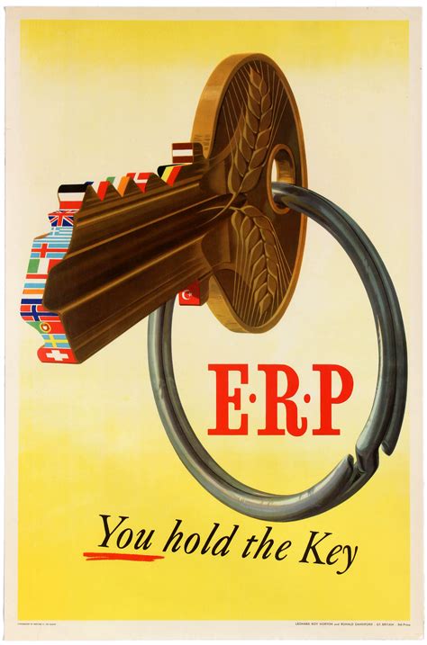 Sold Price PROPAGANDA POSTER ERP MARSHALL PLAN YOU HOLD THE KEY