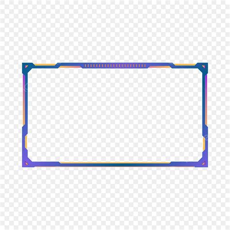 Border Overlay Clipart Transparent Background, Streaming Overlay Frame ...