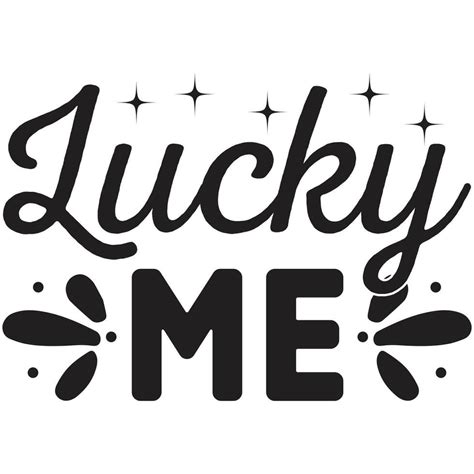 lucky me design 29444680 Vector Art at Vecteezy