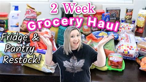 Restocking My Pantry And Fridge 2 Week Grocery Haul Meal Plan Youtube