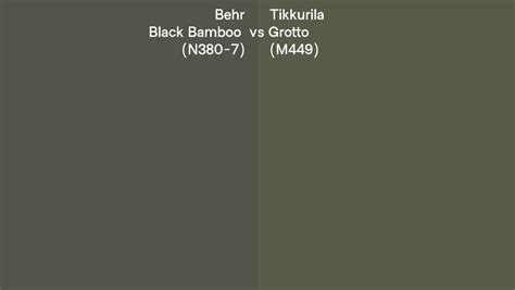 Behr Black Bamboo N Vs Tikkurila Grotto M Side By Side