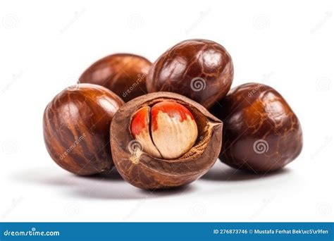 Cola Nut Isolated on White Background. Generative AI Stock Illustration ...