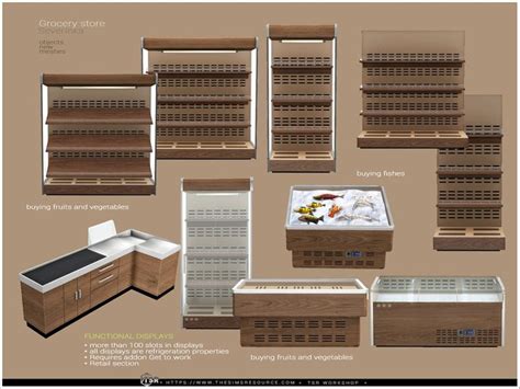 The Sims Resource Grocery Store Pt I Sims 4 Cc Furniture Sims