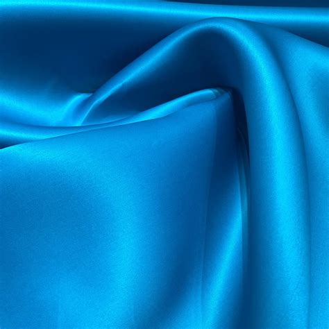 Turquoise Blue Silk Triple Organza Fabric — Tissus En Ligne