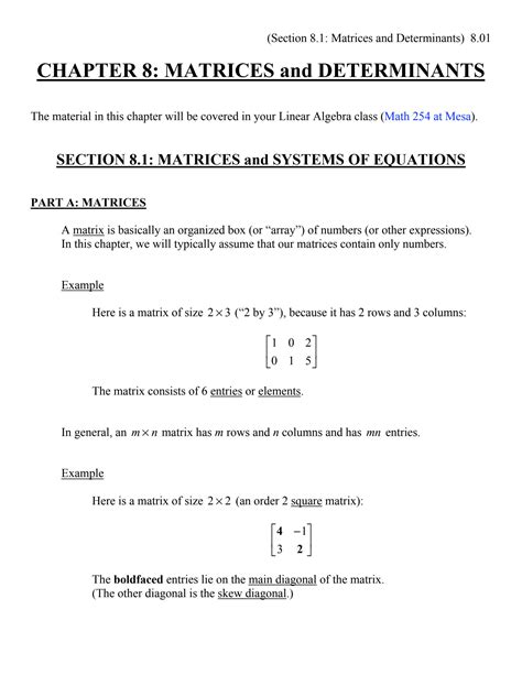 Solution Precalculus Ch Matrices Determinants Part Studypool