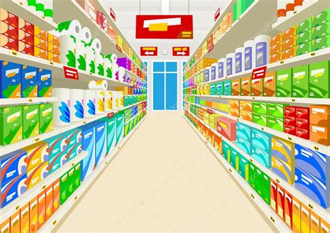 Supermarket — Stock Vector © Juricp 44432351