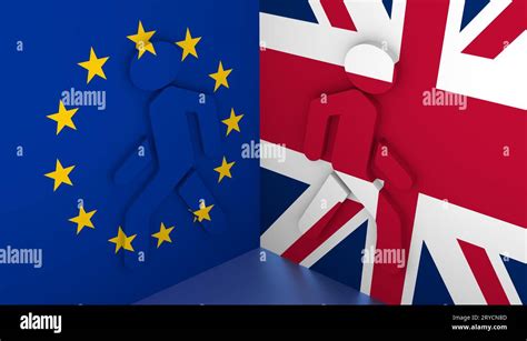 Britain exit from European Union. Brexit metaphor Stock Photo - Alamy