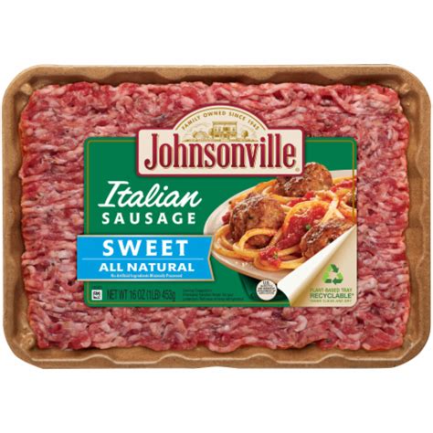 Johnsonville Sweet Italian Ground Pork Bulk Sausage 16 Oz Kroger