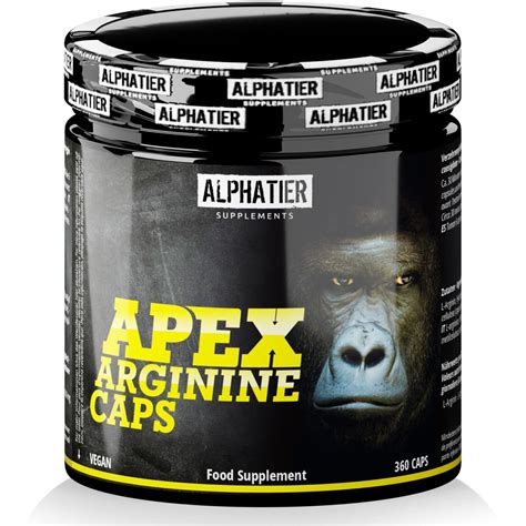 L Arginin Base Kapseln Hochdosiert Vegan Alphatier Supplements