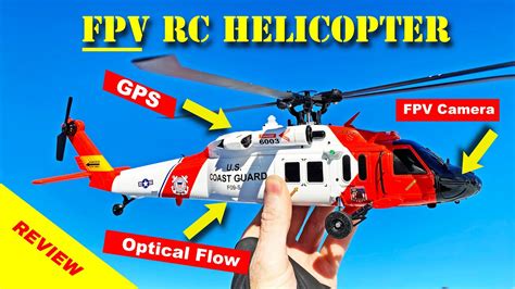 This FPV RC Helicopter Has GPS Optical Flow Stabilization F09 S