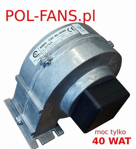 Dmuchawa do pieca kotła RMS 120 AL 40 Wat pol fans pl